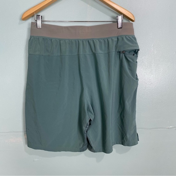 Lululemon THE Short Green Peloton Lined 9” M7AL9S Sz L - Picture 6 of 8